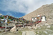 Ladakh - Chang-la, the 3rd highest pass in the world with the characteristc prayer flags